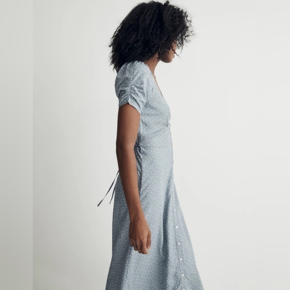 Madewell Dreamy Blue Midi Dress NWT - Picture 4 of 9